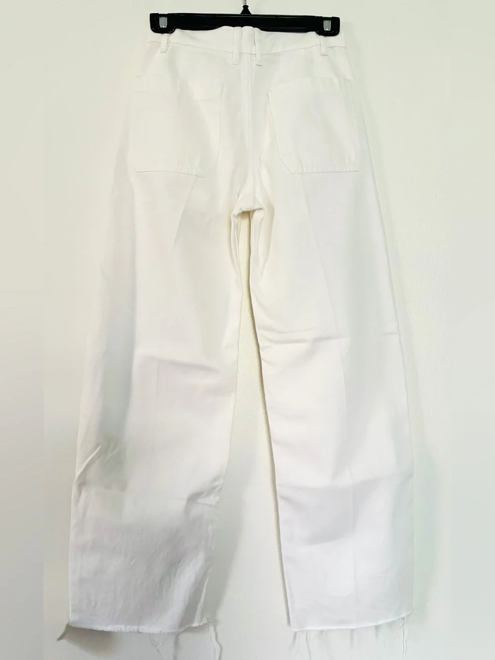 J. Crew Women’s Zoe barrel jean. Raw Hem White.24. NWT.